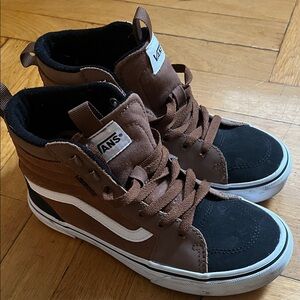 Vans High-Top Sneakers in Brown and Black boys- great condition!